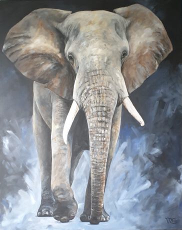 Schilderij Olifant