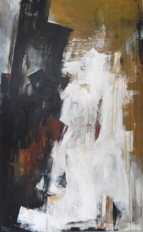 Schilderij Black White